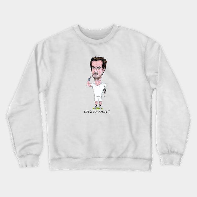 Andy Murray pro tennis player Crewneck Sweatshirt by dizzycat-biz